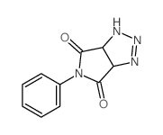 5-Phenyl-3a,6a-dihydropyrrolo(3,4-d)(1,2,3)triazole-4,6(1H,5H)-dione结构式