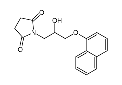 1-[2-Hydroxy-3-(1-naphthalenyloxy)propyl]-2,5-pyrrolidinedione结构式
