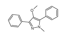 4-methoxy-1-methyl-3,5-diphenylpyrazole Structure