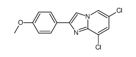 6,8-Dichloro-2-(4-methoxyphenyl)imidazo[1,2-a]pyridine结构式