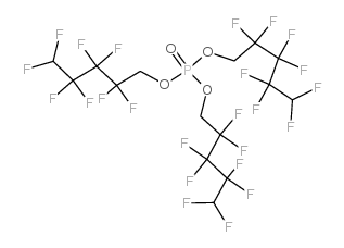 Phosphoric acid tris(1H,1H,5H-octafluoro-n-pentyl) ester structure