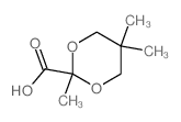 1,3-Dioxane-2-carboxylicacid, 2,5,5-trimethyl- Structure
