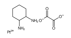 Platinum(2+) ethanedioate-1,2-cyclohexanediamine (1:1:1) Structure