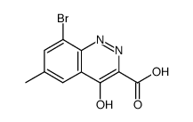 8-bromo-6-methyl-4-oxo-1,4-dihydro-cinnoline-3-carboxylic acid结构式