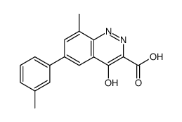 8-methyl-4-oxo-6-m-tolyl-1,4-dihydro-cinnoline-3-carboxylic acid Structure