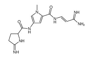 4-[(5-Amino-3,4-dihydro-2H-pyrrol-2-yl)carbonylamino]-N-(3-amino-3-imino-1-propenyl)-1-methyl-1H-pyrrole-2-carboxamide Structure