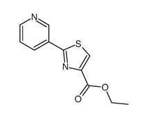 2-(3-Pyridyl)-4-thiazolecarboxylic acid ethyl ester Structure