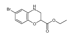 ethyl 6-bromo-3,4-dihydro-2H-benzo[b][1,4]oxazine-2-carboxylate结构式