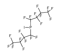 Bis(n-perfluorbutyl)-jodphosphan Structure