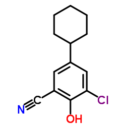 3-Chloro-5-cyclohexyl-2-hydroxybenzonitrile Structure