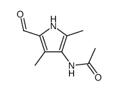 4-acetylamino-3,5-dimethyl-pyrrole-2-carbaldehyde Structure