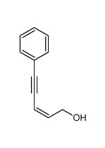 (E)-5-phenylpent-2-en-4-yn-1-ol结构式