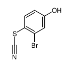 (2-bromo-4-hydroxyphenyl) thiocyanate结构式