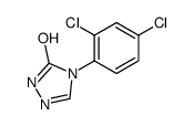 4-(2,4-dichlorophenyl)-1H-1,2,4-triazol-5-one结构式