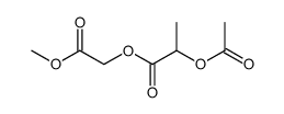 (2-acetoxy-propionyloxy)-acetic acid methyl ester Structure