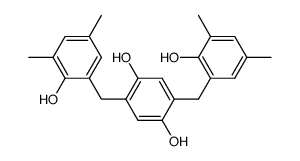 2,5-bis-(2-hydroxy-3,5-dimethyl-benzyl)-hydroquinone Structure
