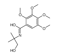 N-(1-hydroxy-2-methylpropan-2-yl)-2,3,4,5-tetramethoxybenzamide结构式