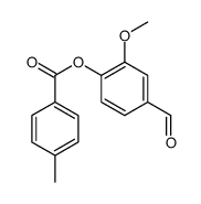 (4-formyl-2-methoxyphenyl) 4-methylbenzoate结构式