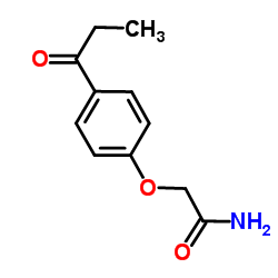 2-(4-Propionylphenoxy)acetamide Structure