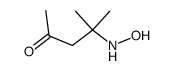 4-hydroxyamino-4-methyl-pentan-2-one结构式