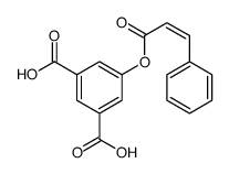 5-(3-phenylprop-2-enoyloxy)benzene-1,3-dicarboxylic acid结构式