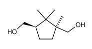 (1S,3R)-1,2,2-trimethyl-1,3-bis(hydroxymethyl)cyclpentane结构式