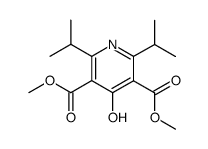 dimethyl 2,6-diisopropyl-4-hydroxy-3,5-pyridine-dicarboxylate structure