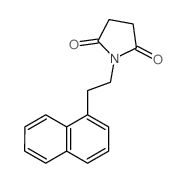 1-(2-naphthalen-1-ylethyl)pyrrolidine-2,5-dione结构式