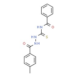 N-{[2-(4-methylbenzoyl)hydrazino]carbonothioyl}benzamide结构式