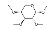 α-methyl-2,3,4-tri-O-methyl-L-arabinopyranoside Structure