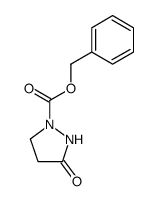 1-(benzyloxycarbonyl)pyrazolidin-3-one结构式