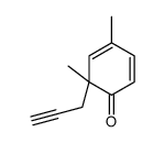 4,6-Dimethyl-6-(2-propynyl)-2,4-cyclohexadien-1-one structure