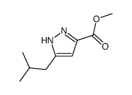 3-异丁基-1H-吡唑-5-羧酸甲酯结构式