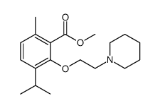 3-(2-Piperidinoethoxy)-p-cymene-2-carboxylic acid methyl ester structure