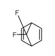 7,7-difluorobicyclo[2.2.1]hepta-2,5-diene结构式