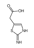2-(2-氨基噻唑-5-基)乙酸结构式