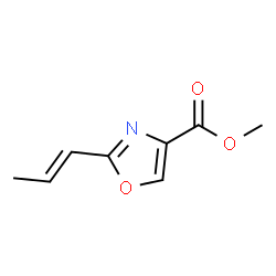 4-Oxazolecarboxylicacid,2-(1E)-1-propenyl-,methylester(9CI)结构式