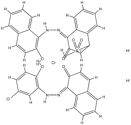 dihydrogen [1-[(5-chloro-2-hydroxyphenyl)azo]-2-naphtholato(2-)][3-hydroxy-4-[(2-hydroxy-1-naphthyl)azo]naphthalene-1-sulphonato(3-)]chromate(2-) picture