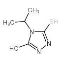 4-异丙基-5-巯基-4H-1,2,4-三唑-3-醇结构式