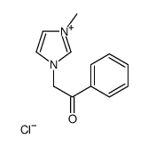 2-(3-methylimidazol-3-ium-1-yl)-1-phenylethanone,chloride结构式