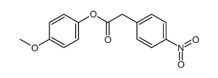 4-Nitrobenzeneacetic acid 4-methoxyphenyl ester structure