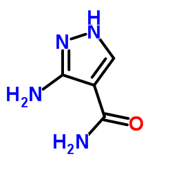 3-氨基-1H-吡唑-4-甲酰胺结构式