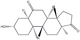 3β-Hydroxy-5β-androstane-6,17-dione Structure