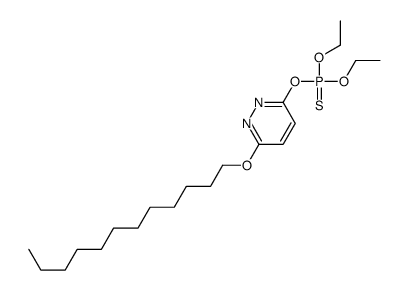 (6-dodecoxypyridazin-3-yl)oxy-diethoxy-sulfanylidene-λ5-phosphane结构式