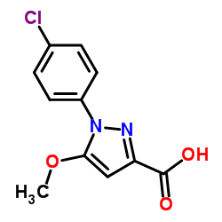 1-(4-Chlorophenyl)-5-methoxy-1H-pyrazole-3-carboxylic acid Structure