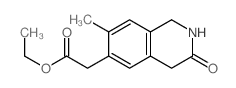 ethyl 2-(7-methyl-3-oxo-2,4-dihydro-1H-isoquinolin-6-yl)acetate结构式