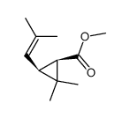 (+)-(1R,2S)-cis-2,2-dimethyl-3-(2-methylprop-1-enyl)cyclopropanoate Structure