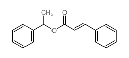 1-phenylethyl (E)-3-phenylprop-2-enoate结构式
