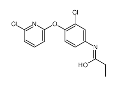 N-[3-chloro-4-(6-chloropyridin-2-yl)oxyphenyl]propanamide Structure