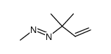 3-(methylazo)-3-methyl-1-butene结构式